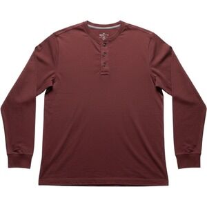 Outdoor Life Shirt Mens 2XL Red Wilderness Sueded Henley Long Sleeve Tagless Tee